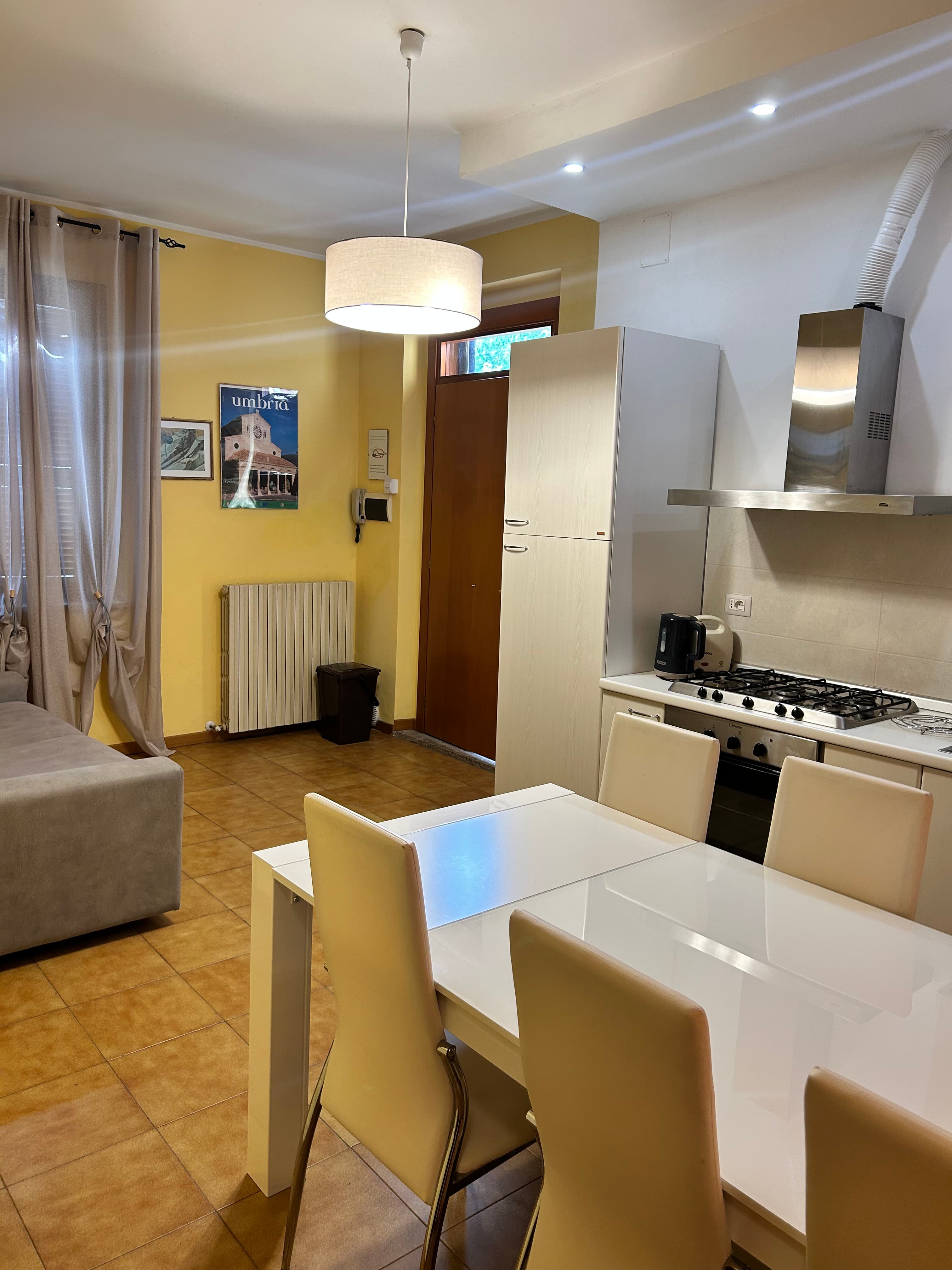 Soggiorno e cucina dell'appartamento Bilancia