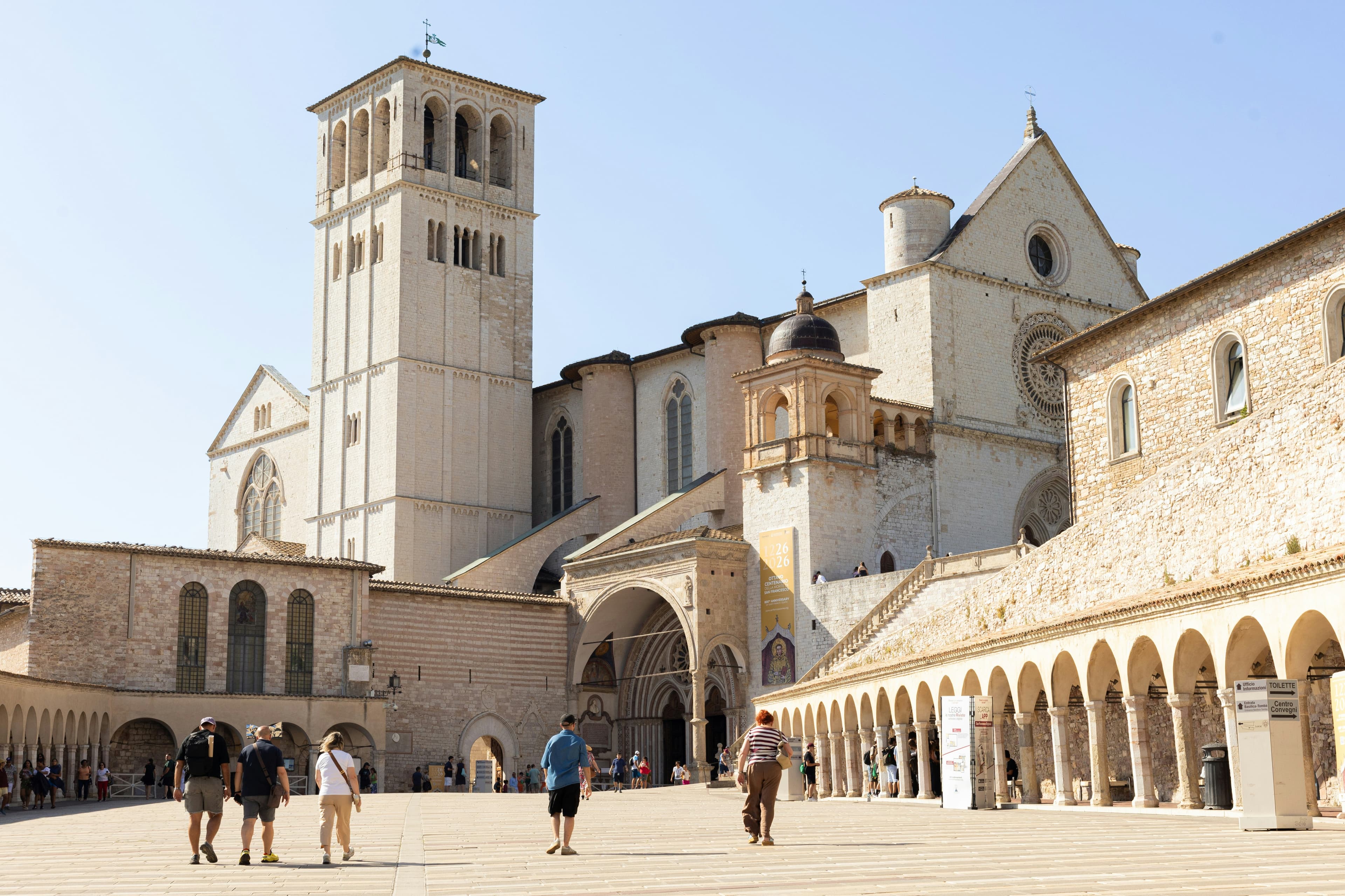Assisi durante le celebrazioni per l'Ottavo Centenario di San Francesco
