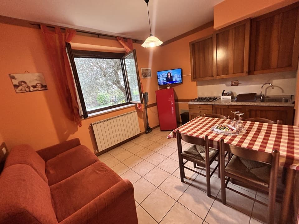 Interno arredato di uno degli appartamenti